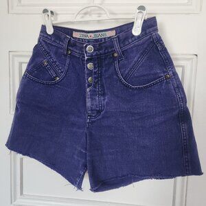 Vintage Zena purple denim shorts
